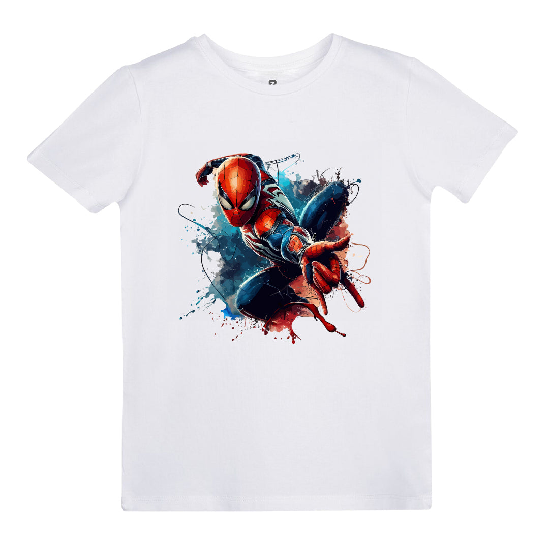 Spiderman Baskılı Çocuk T-shirt