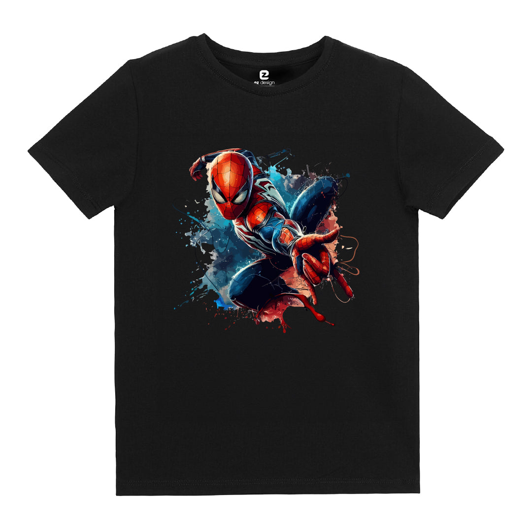 Spiderman Baskılı Çocuk T-shirt