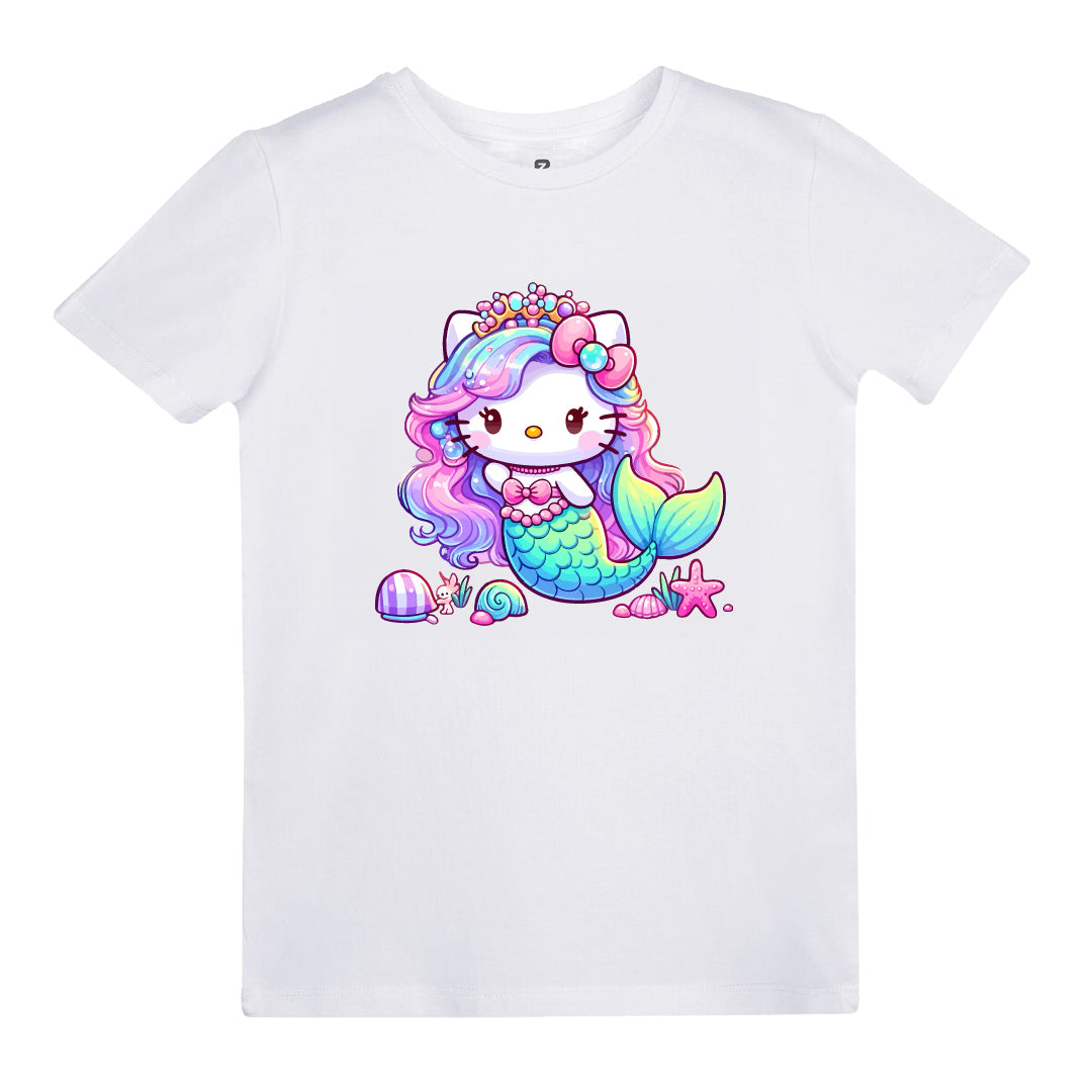 Hello Kitty Deniz Kızı Baskılı Çocuk T-shirt