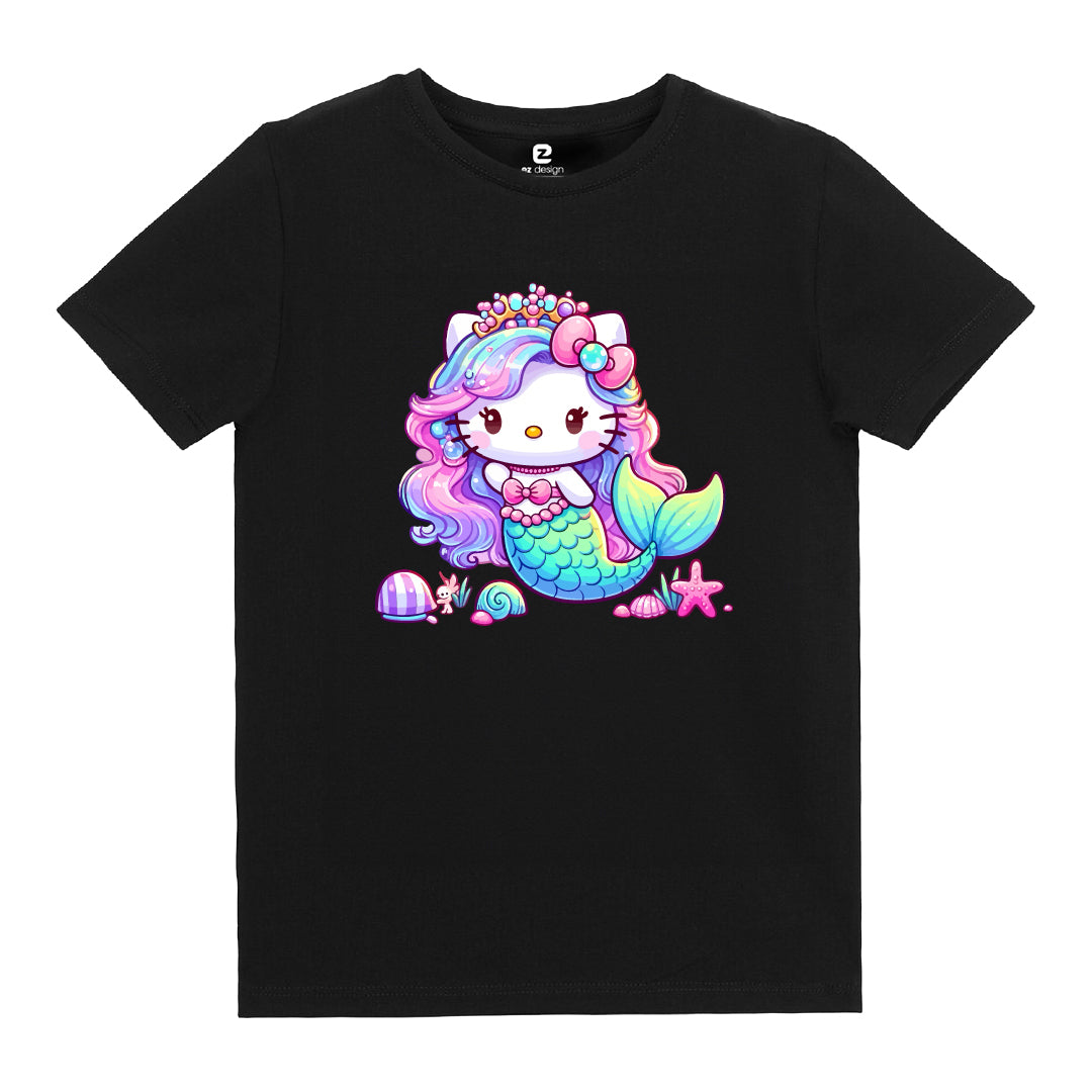 Hello Kitty Deniz Kızı Baskılı Çocuk T-shirt