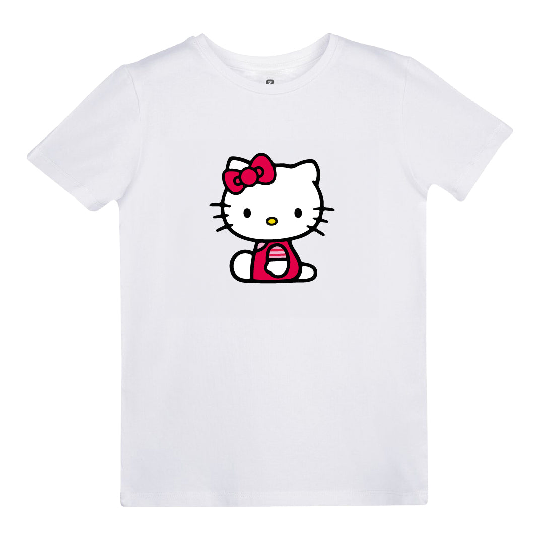 Hello Kitty Baskılı Çocuk T-shirt
