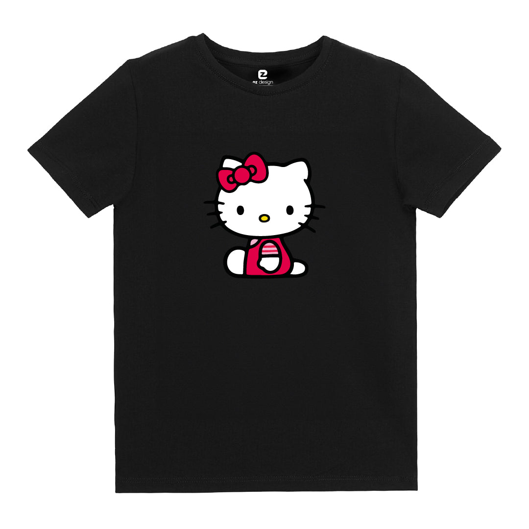 Hello Kitty Baskılı Çocuk T-shirt