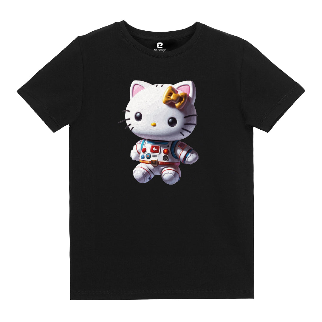 Hello Kitty Astronot Baskılı Çocuk T-shirt
