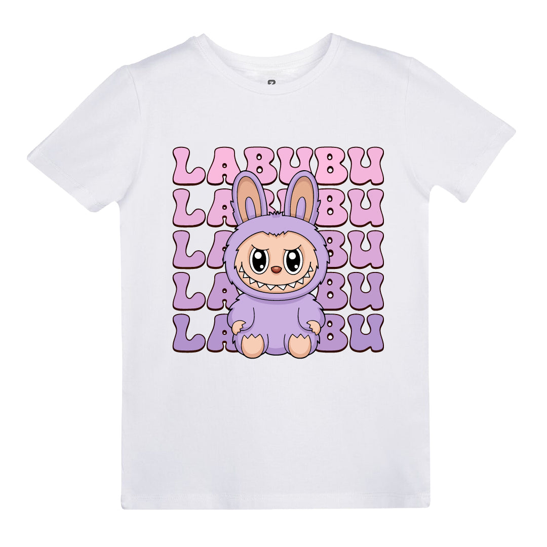 Labubu Baskılı Kız Çocuk T-shirt