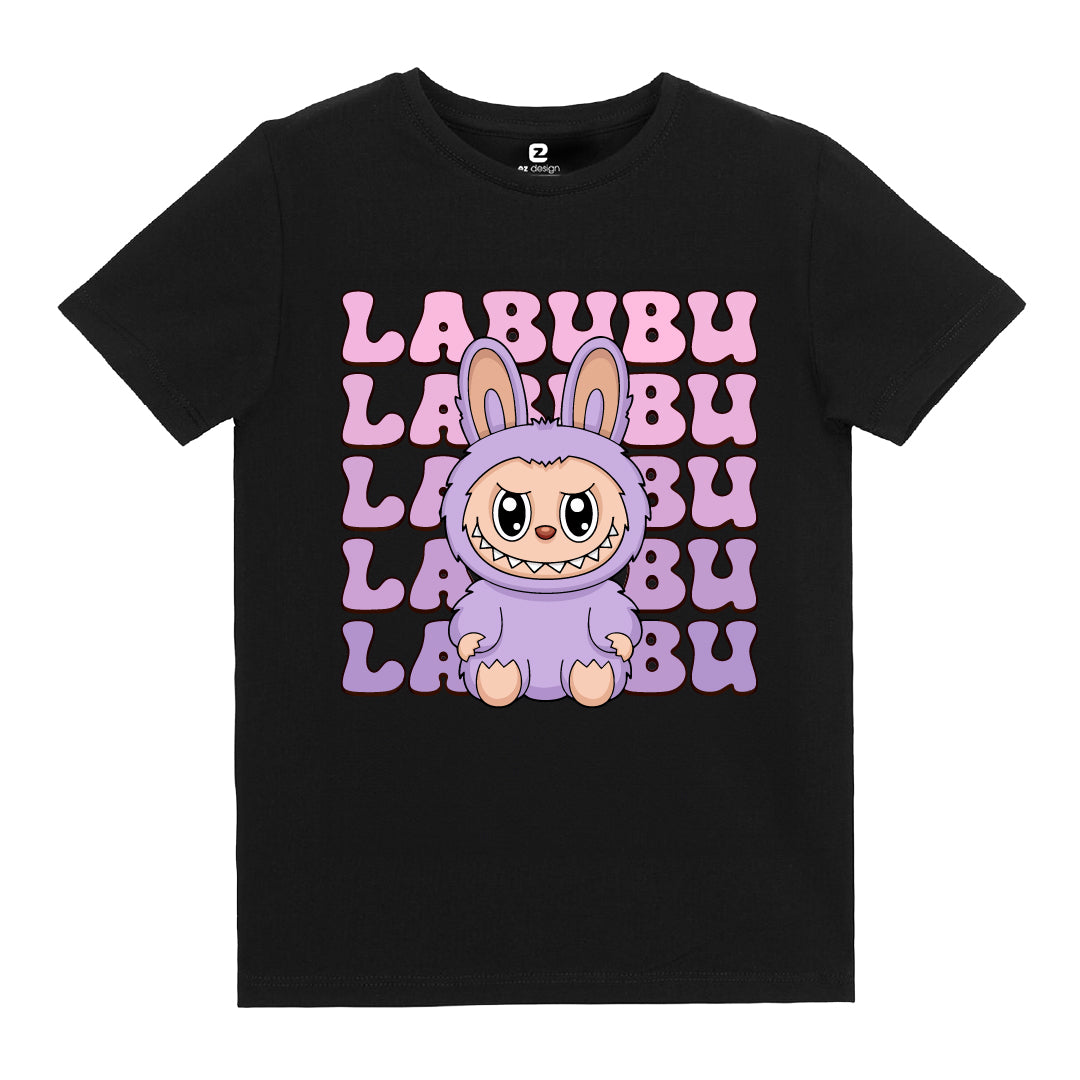 Labubu Baskılı Kız Çocuk T-shirt