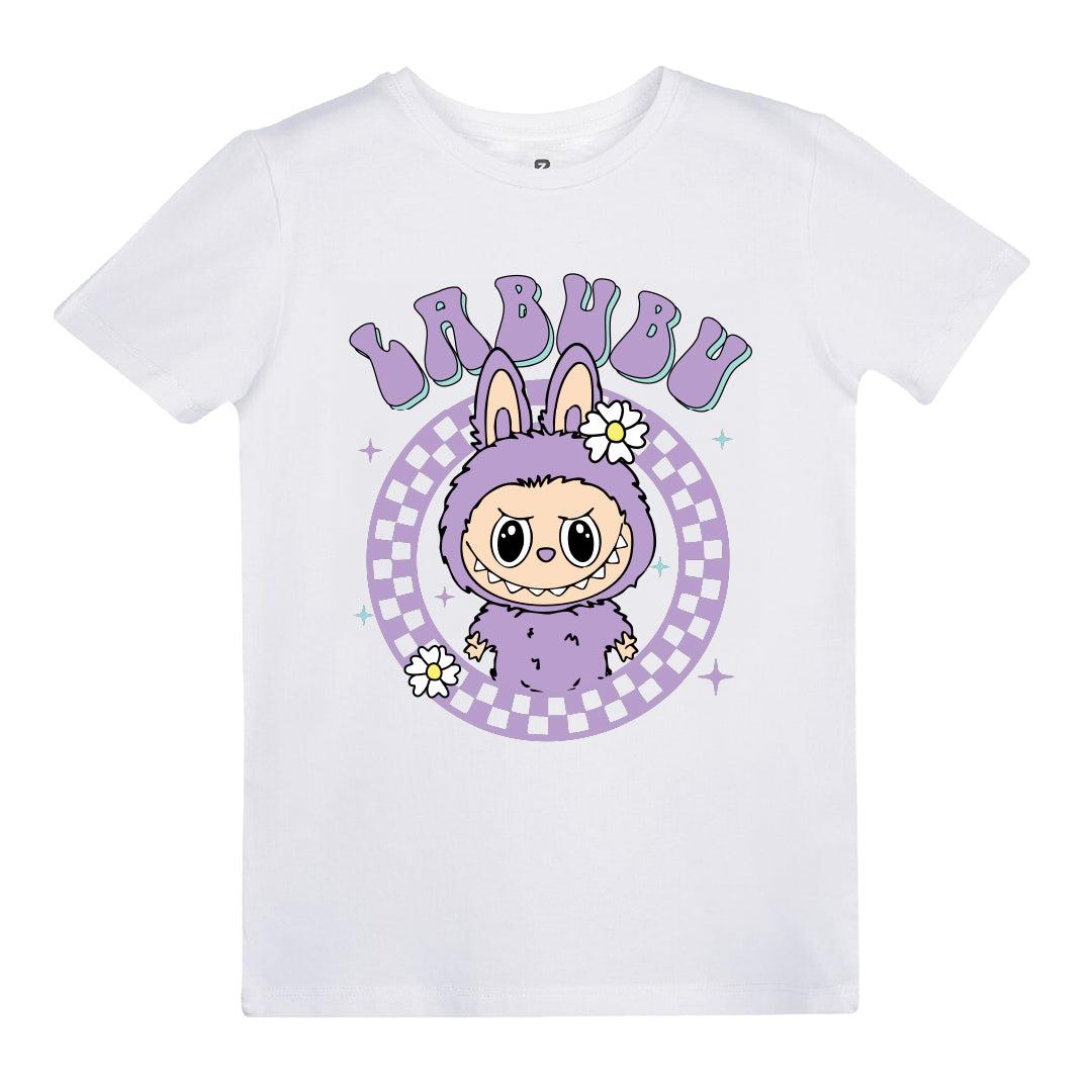 Labubu (Lila) Baskılı Kız Çocuk T-shirt