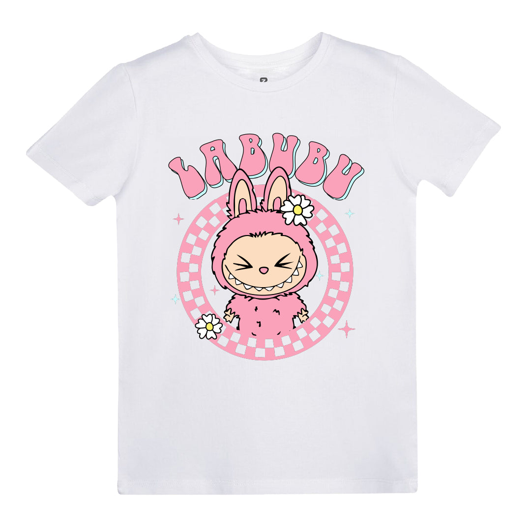 Labubu (Pembe) Baskılı Kız Çocuk T-shirt