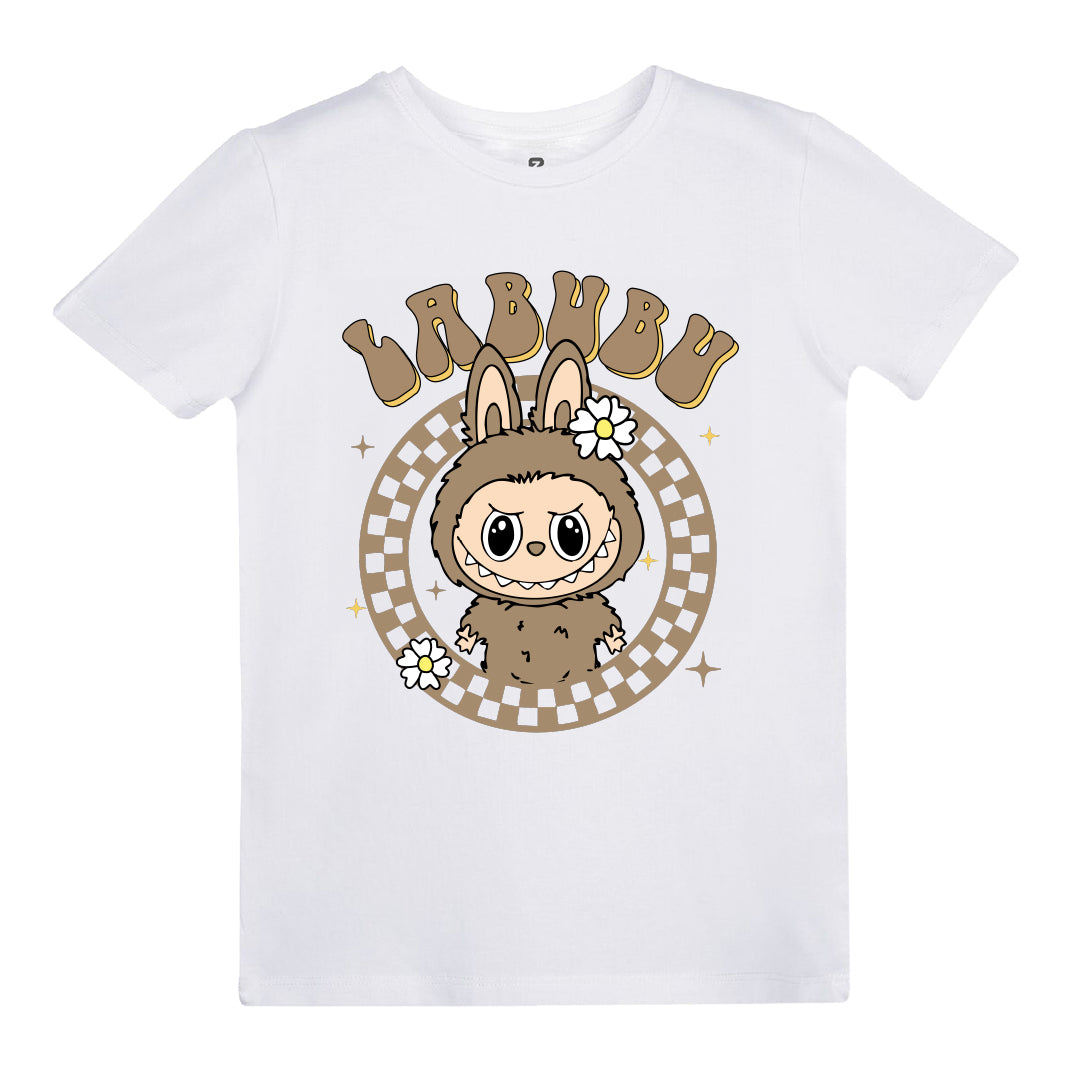 Labubu (Kahverengi) Baskılı Kız Çocuk T-shirt