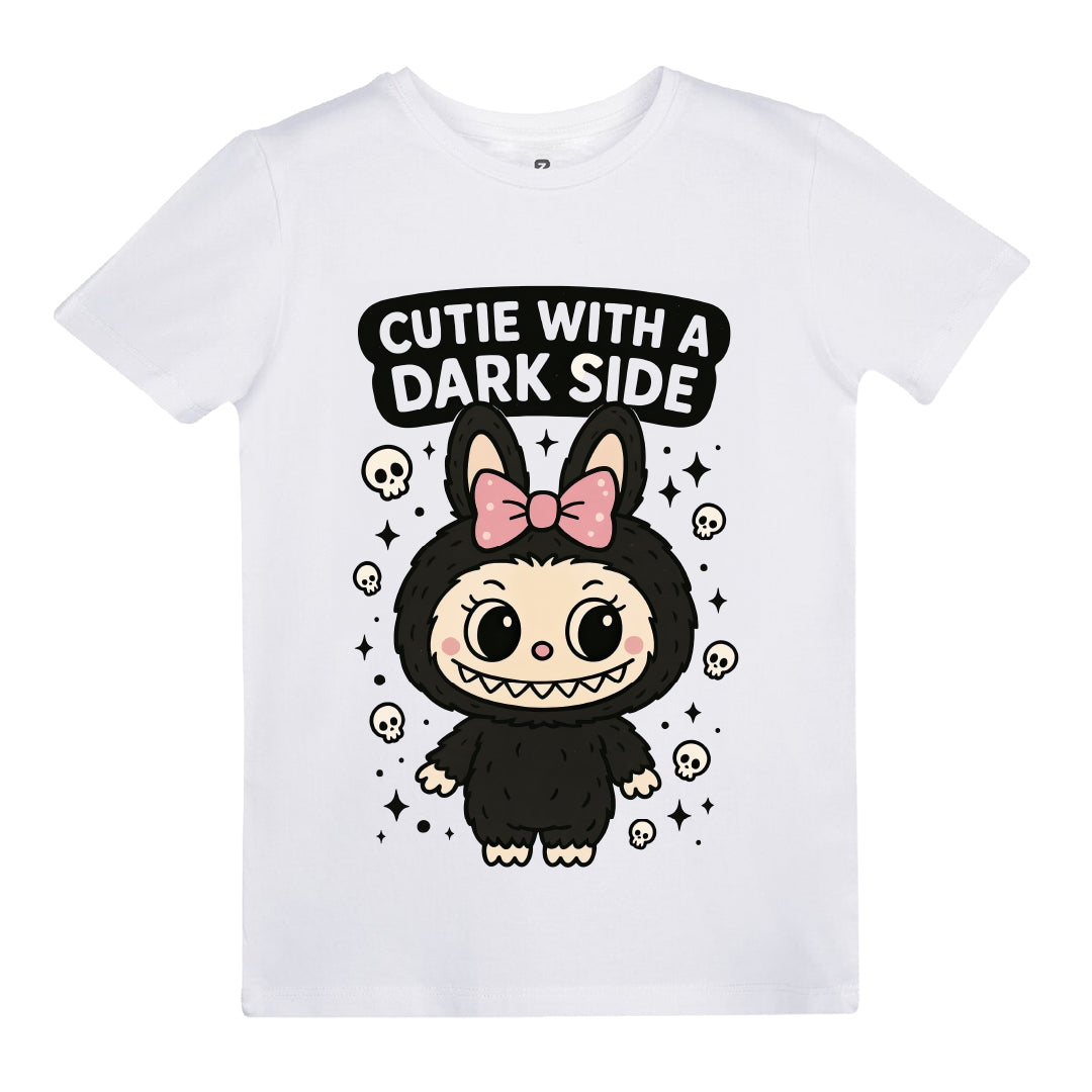 Labubu Cutie With A Dark Side Baskılı Kız Çocuk T-shirt