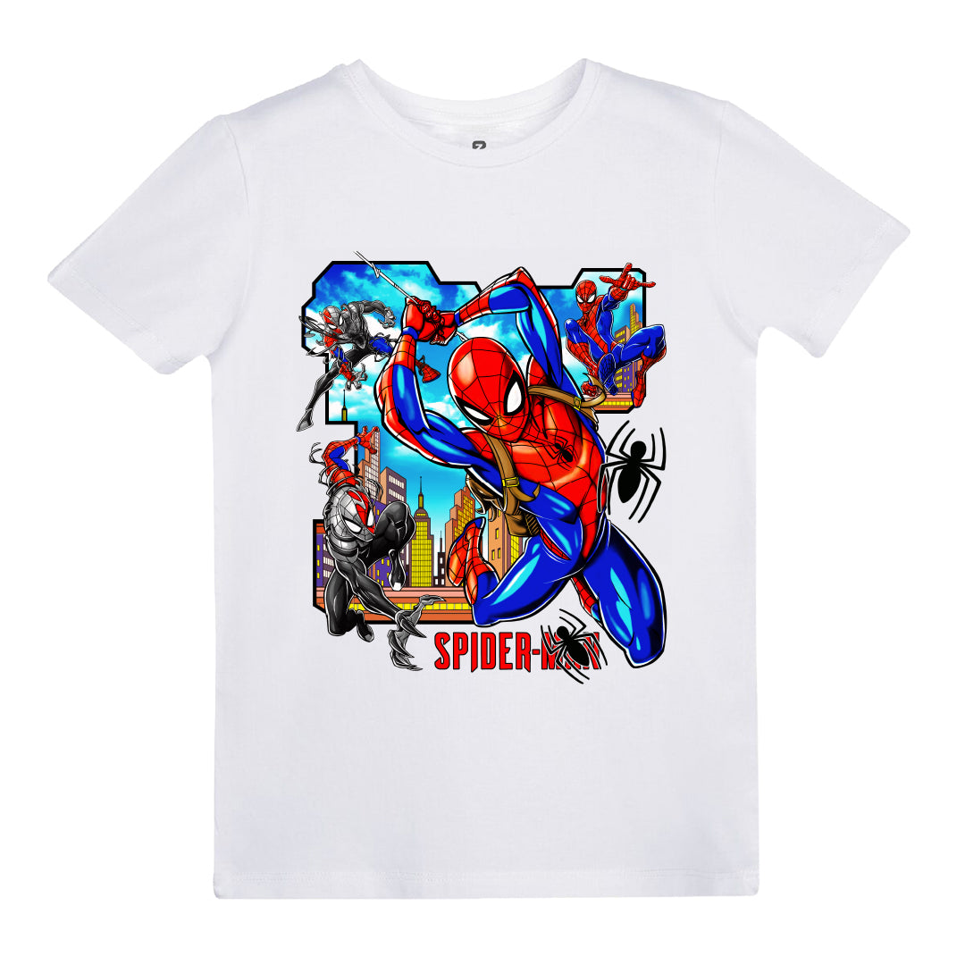 Spiderman Baskılı Çocuk T-shirt