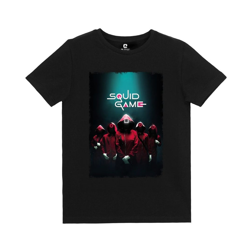 Squid Game Baskılı Çocuk T-shirt