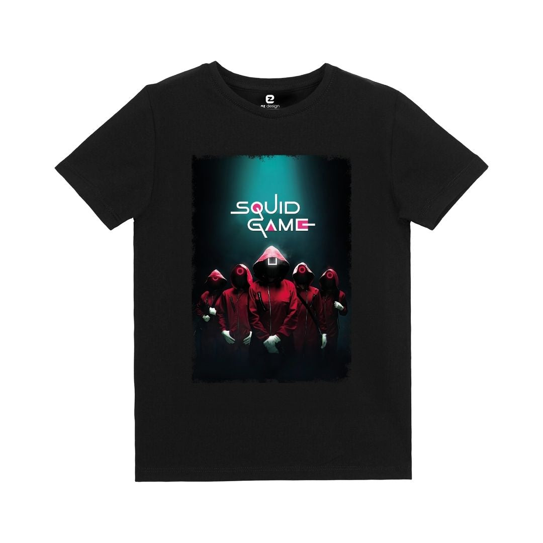 Squid Game Baskılı Çocuk T-shirt