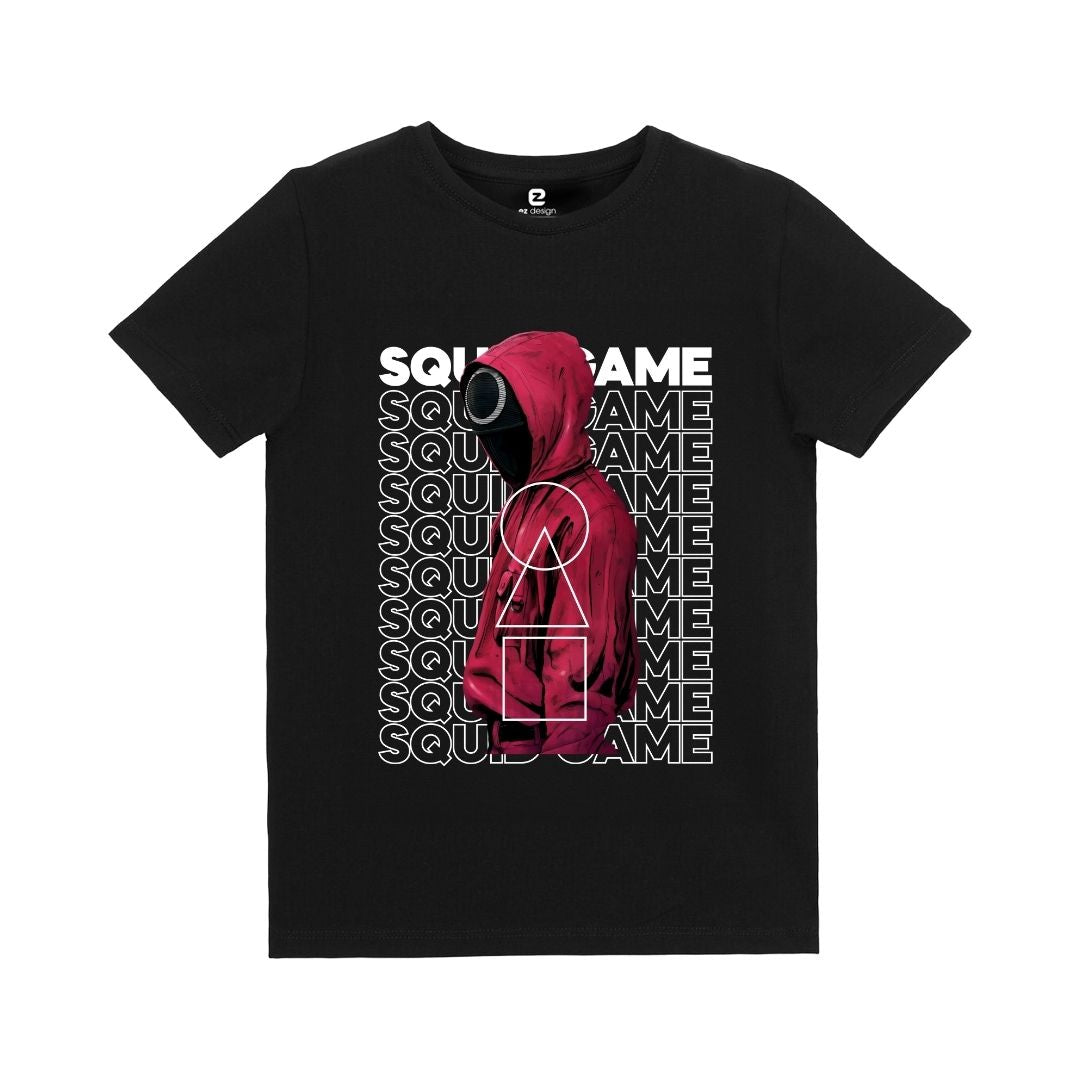 Squid Game Baskılı Çocuk T-shirt