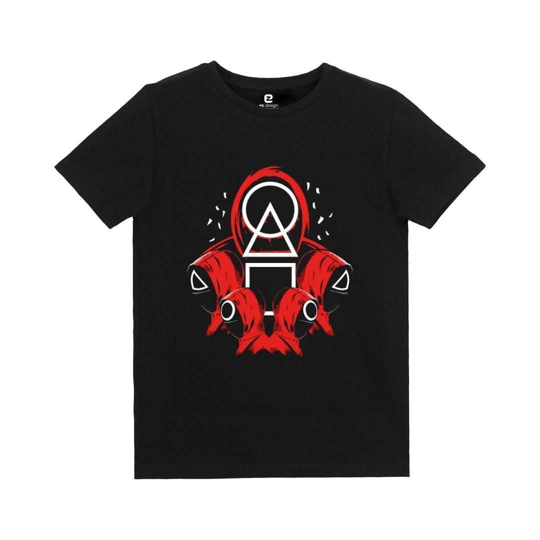 Squid Game Baskılı Çocuk T-shirt