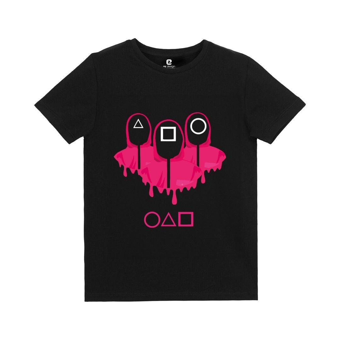 Squid Game Baskılı Çocuk T-shirt