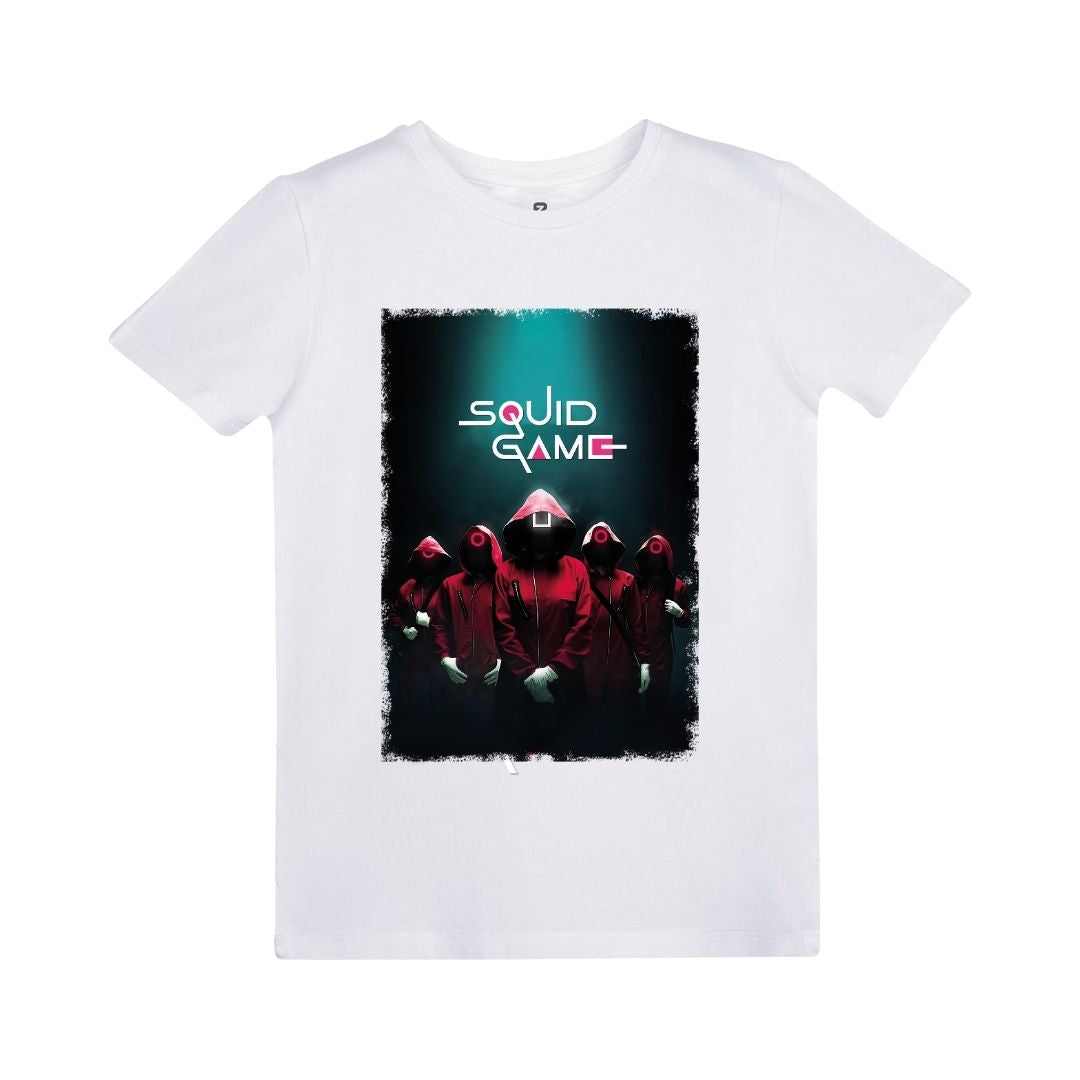 Squid Game Baskılı Çocuk T-shirt