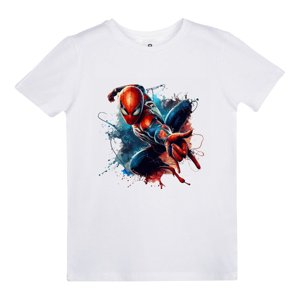 Spiderman Baskılı Çocuk T-shirt