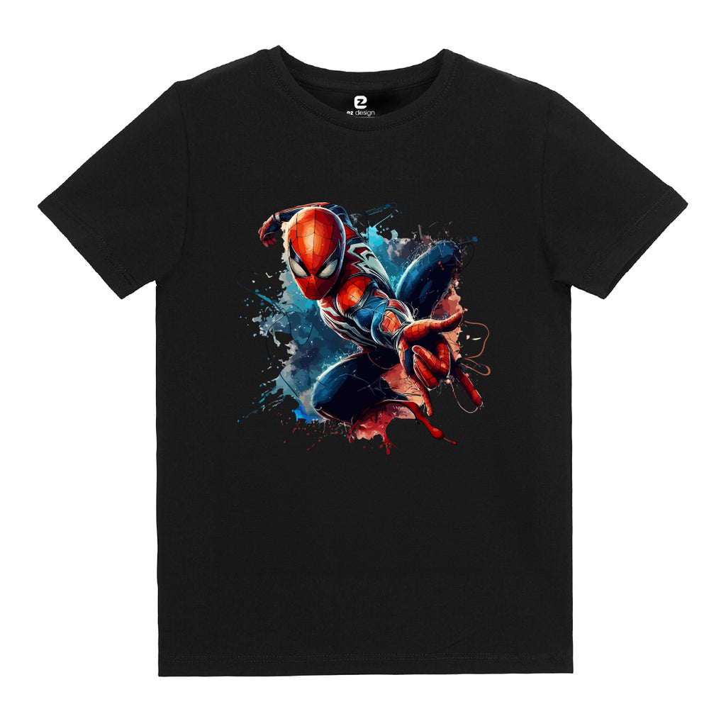 Spiderman Baskılı Çocuk T-shirt