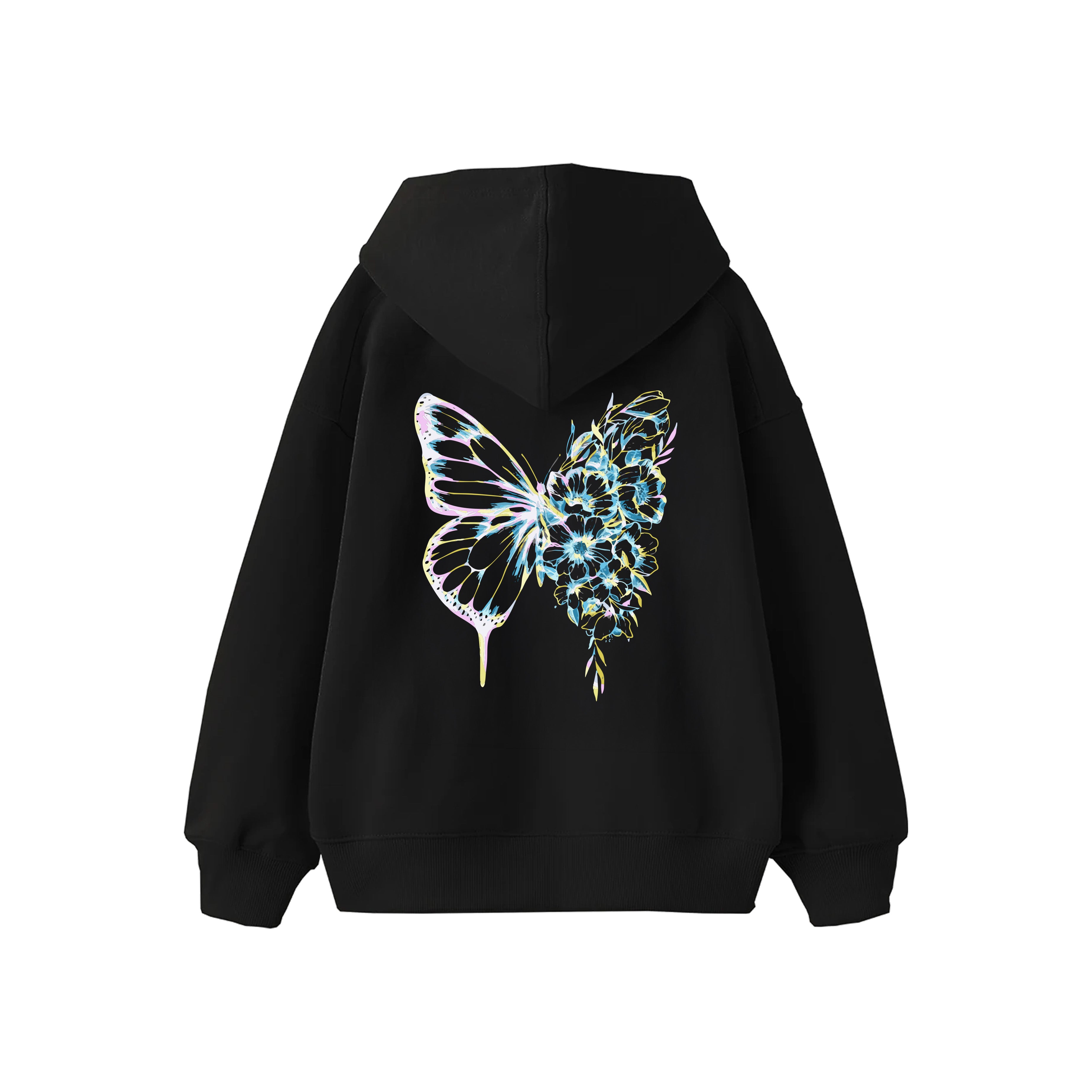 Butterfly Tasarım Oversize Hoodie