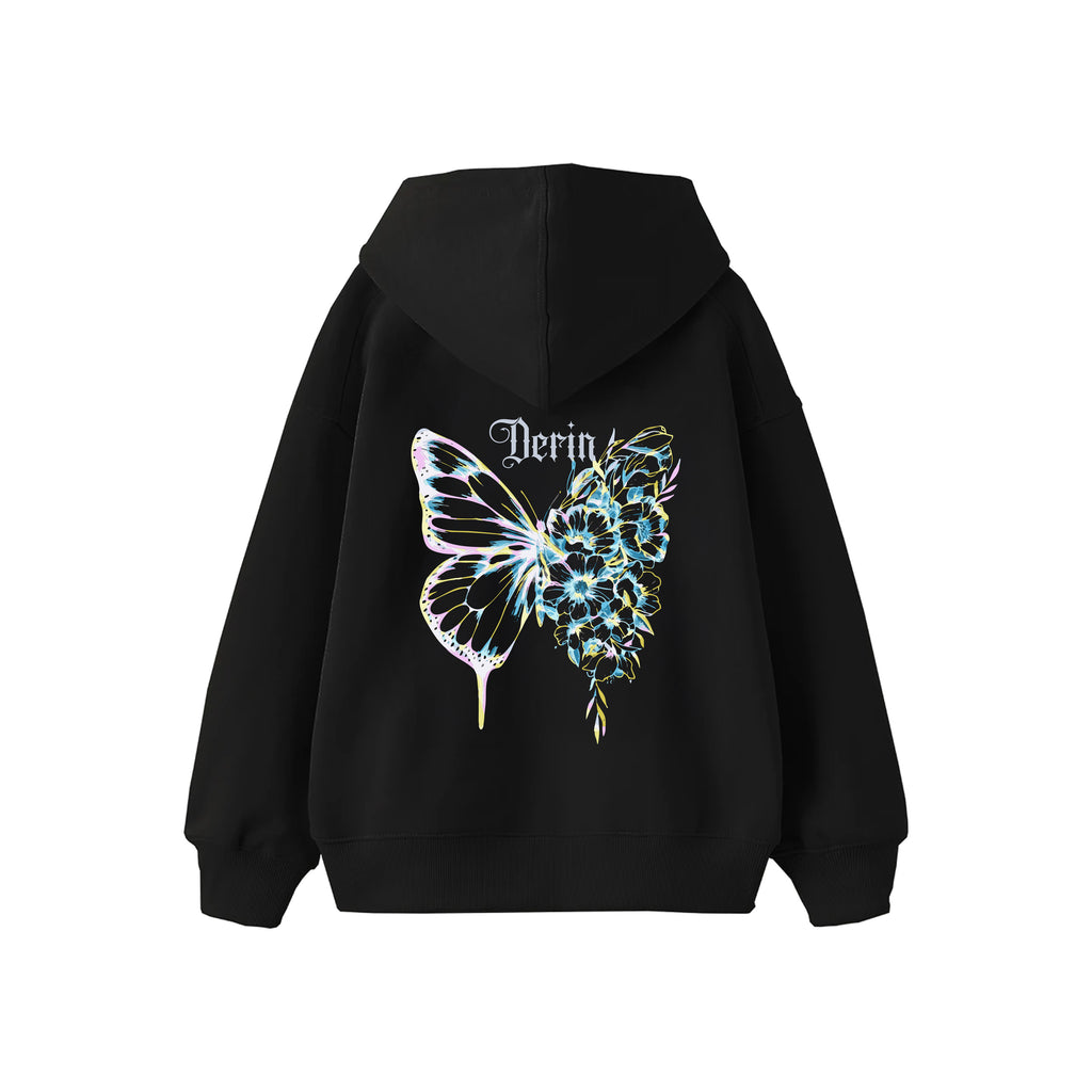 Butterfly Kişiselleştirilebilir Oversize Hoodie