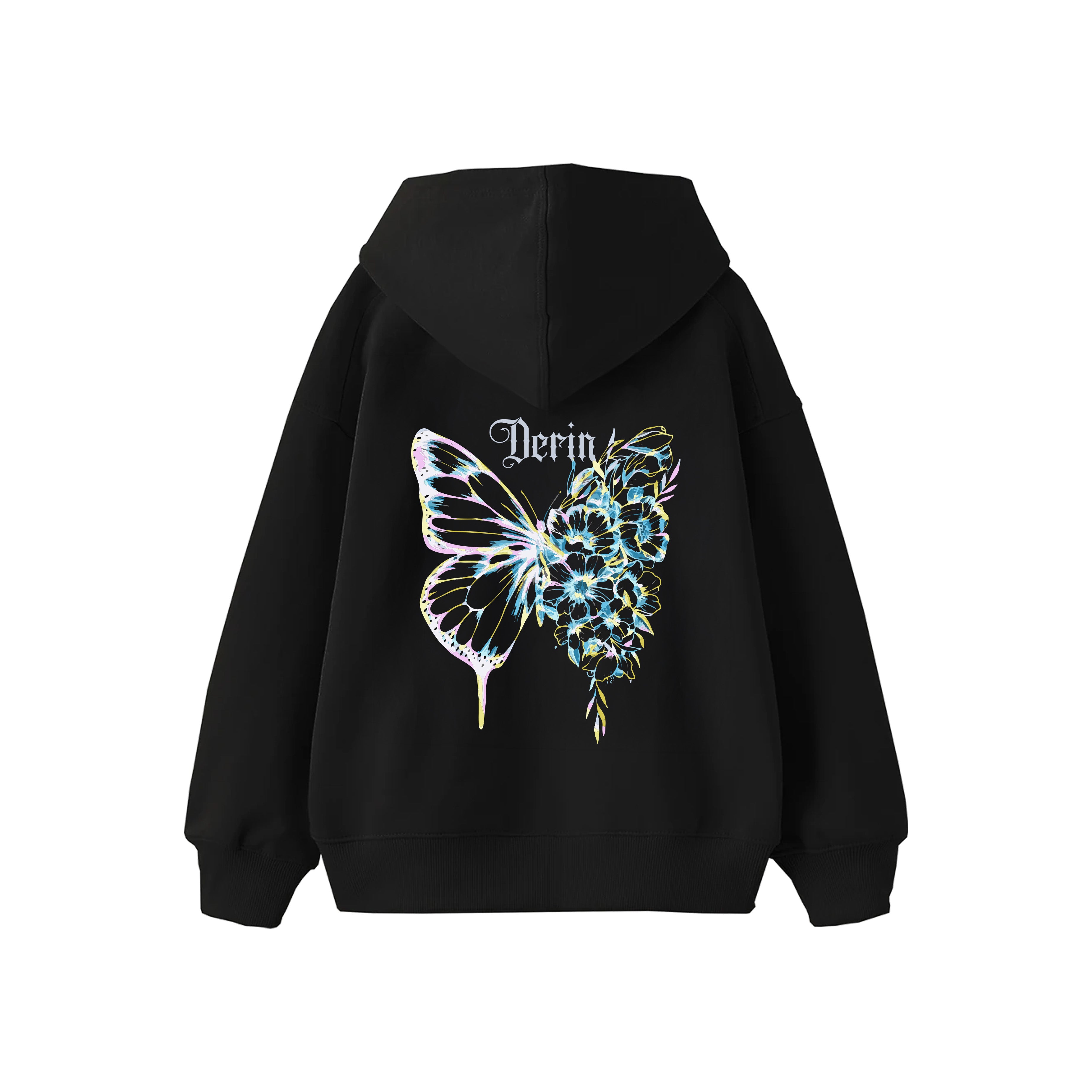 Butterfly Kişiselleştirilebilir Oversize Hoodie