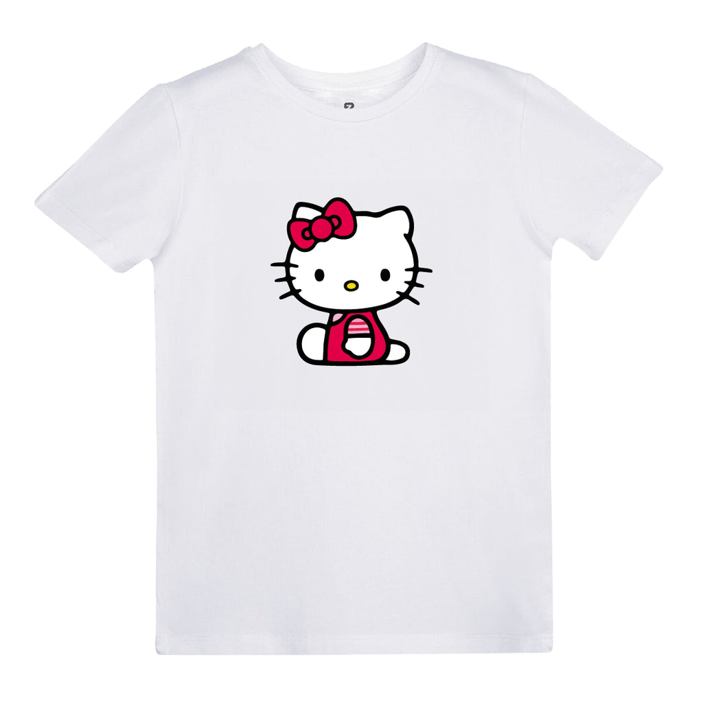 Hello Kitty Baskılı Çocuk T-shirt