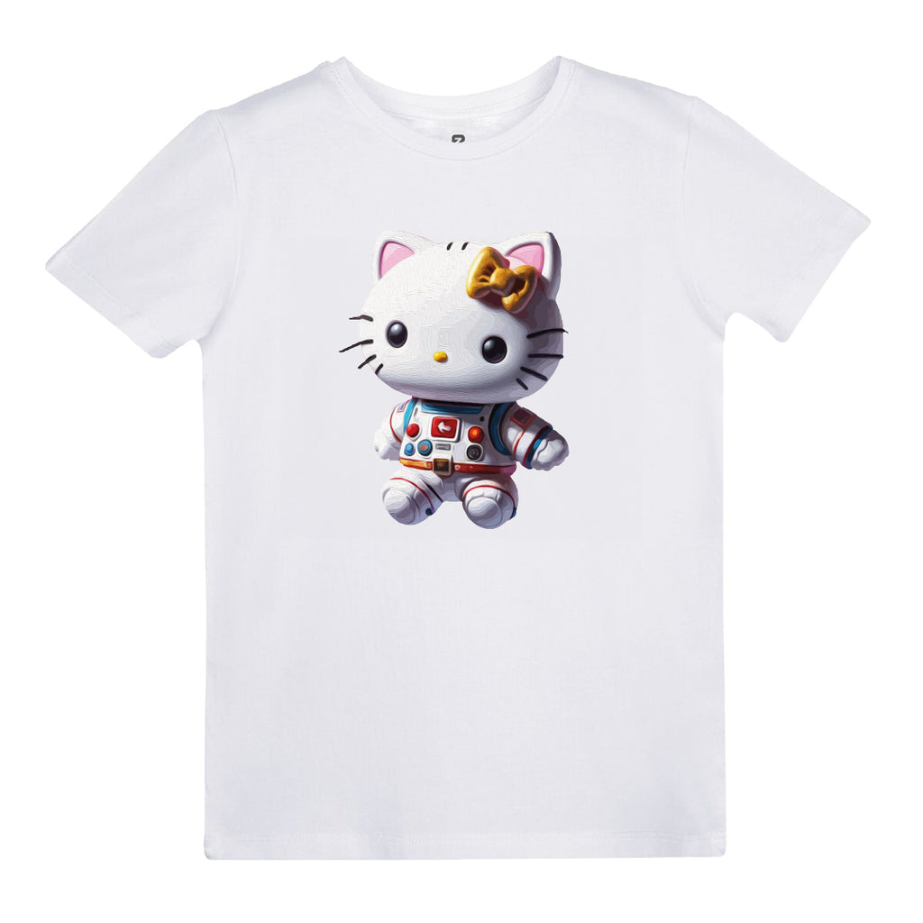 Hello Kitty Astronot Baskılı Çocuk T-shirt