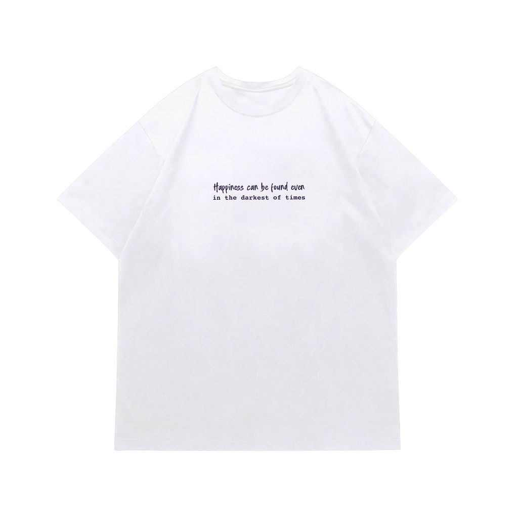 Harry Potter Hogwarts "Happiness" Baskılı Oversize T-shirt