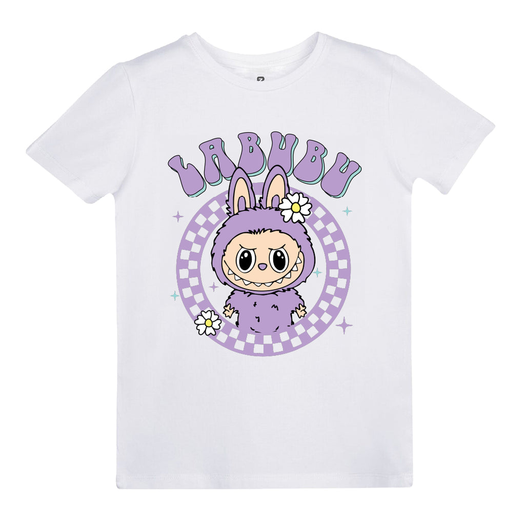 Labubu (Lila) Baskılı Kız Çocuk T-shirt