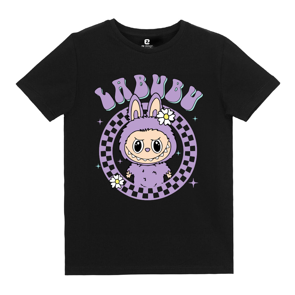 Labubu (Lila) Baskılı Kız Çocuk T-shirt
