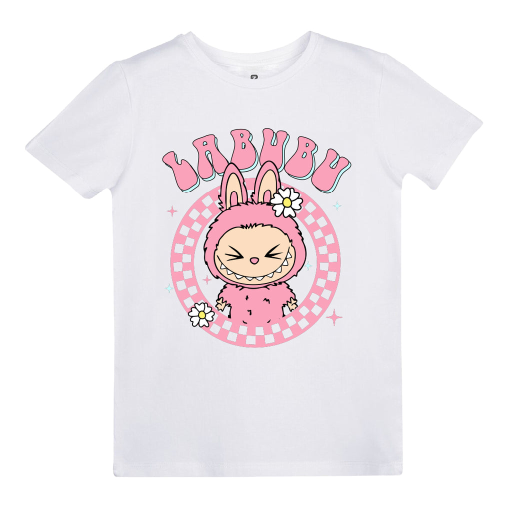 Labubu (Pembe) Baskılı Kız Çocuk T-shirt