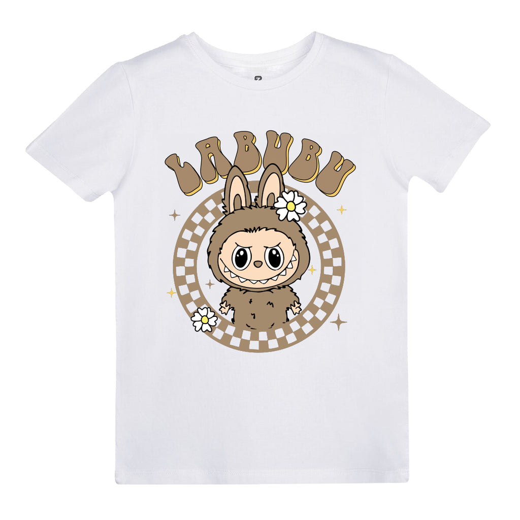 Labubu (Kahverengi) Baskılı Kız Çocuk T-shirt
